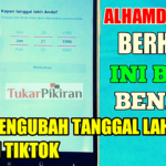 Cara mudah mengubah usia di TikTok